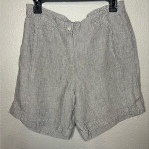 J. Jill Love Linen Women's Shorts Grey 100% linen